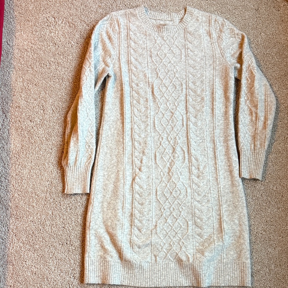 LOFT Cable Knit Sweater Dress